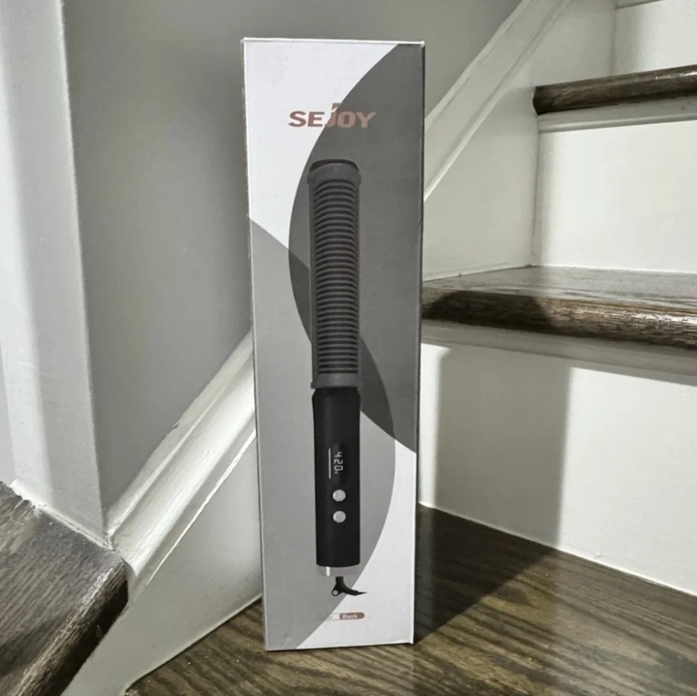 Sejoy 2-in-1 Flat Iron & Straightening Brush